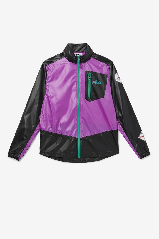 Fila Jacket Pinnacle Mens Purple/Black - India ISV-731406